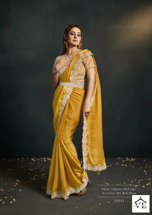 Mahotsav Enigma Georgette Wholesale Designer Saree Catalog — Wholesale Sarees, MPA wholesale from Surat - Gallery Image 14