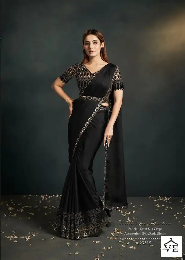 Mahotsav Enigma Georgette Wholesale Designer Saree Catalog — Wholesale Sarees, MPA wholesale from Surat - Gallery Image 15