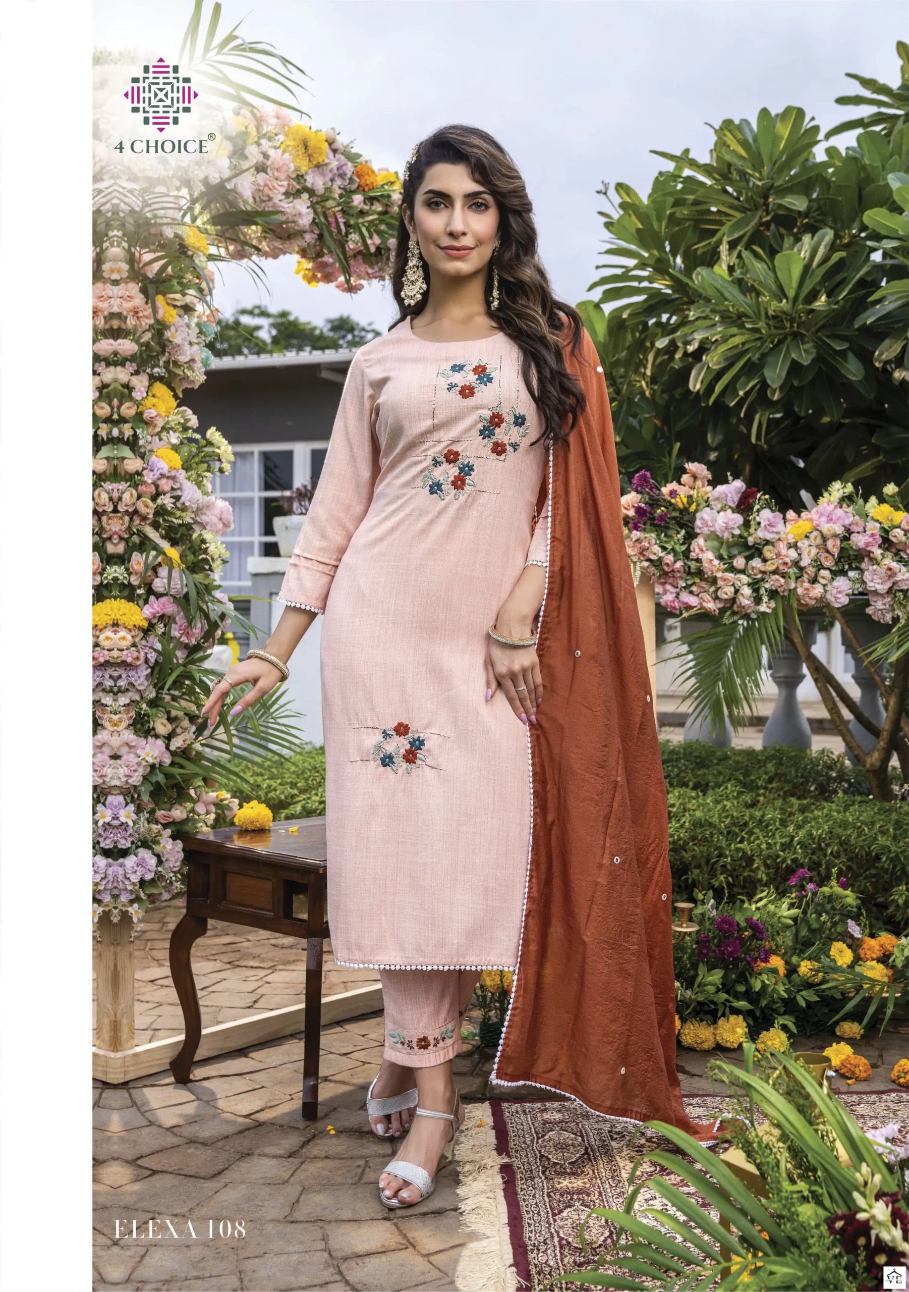 4 Choice Elexa Bombay Viscose Wholesale Readymade Salwar Suit Catalog — Wholesale Salwar Suits, MPA wholesale from Surat - Gallery Image 2