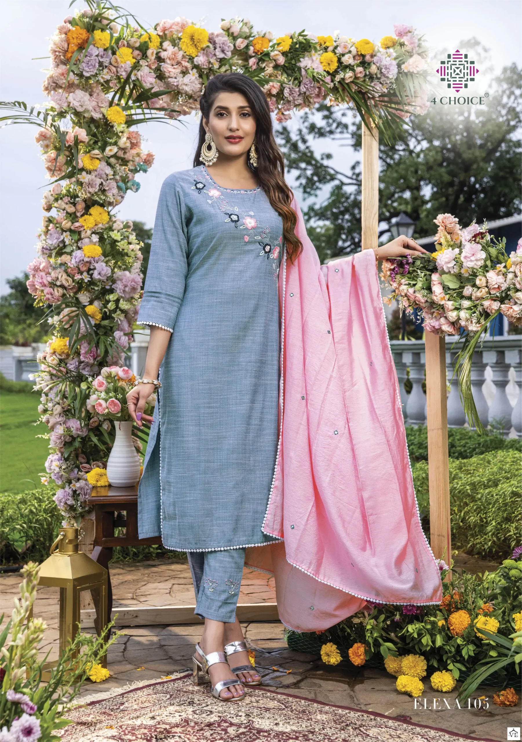 4 Choice Elexa Bombay Viscose Wholesale Readymade Salwar Suit Catalog — Wholesale Salwar Suits, MPA wholesale from Surat - Gallery Image 3