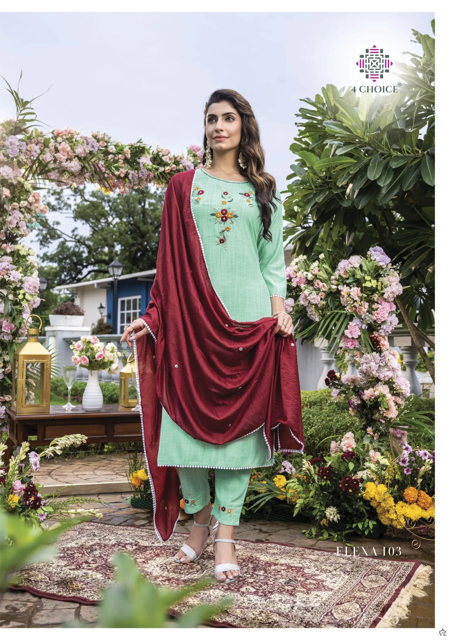 4 Choice Elexa Bombay Viscose Wholesale Readymade Salwar Suit Catalog — Wholesale Salwar Suits, MPA wholesale from Surat - Gallery Image 4