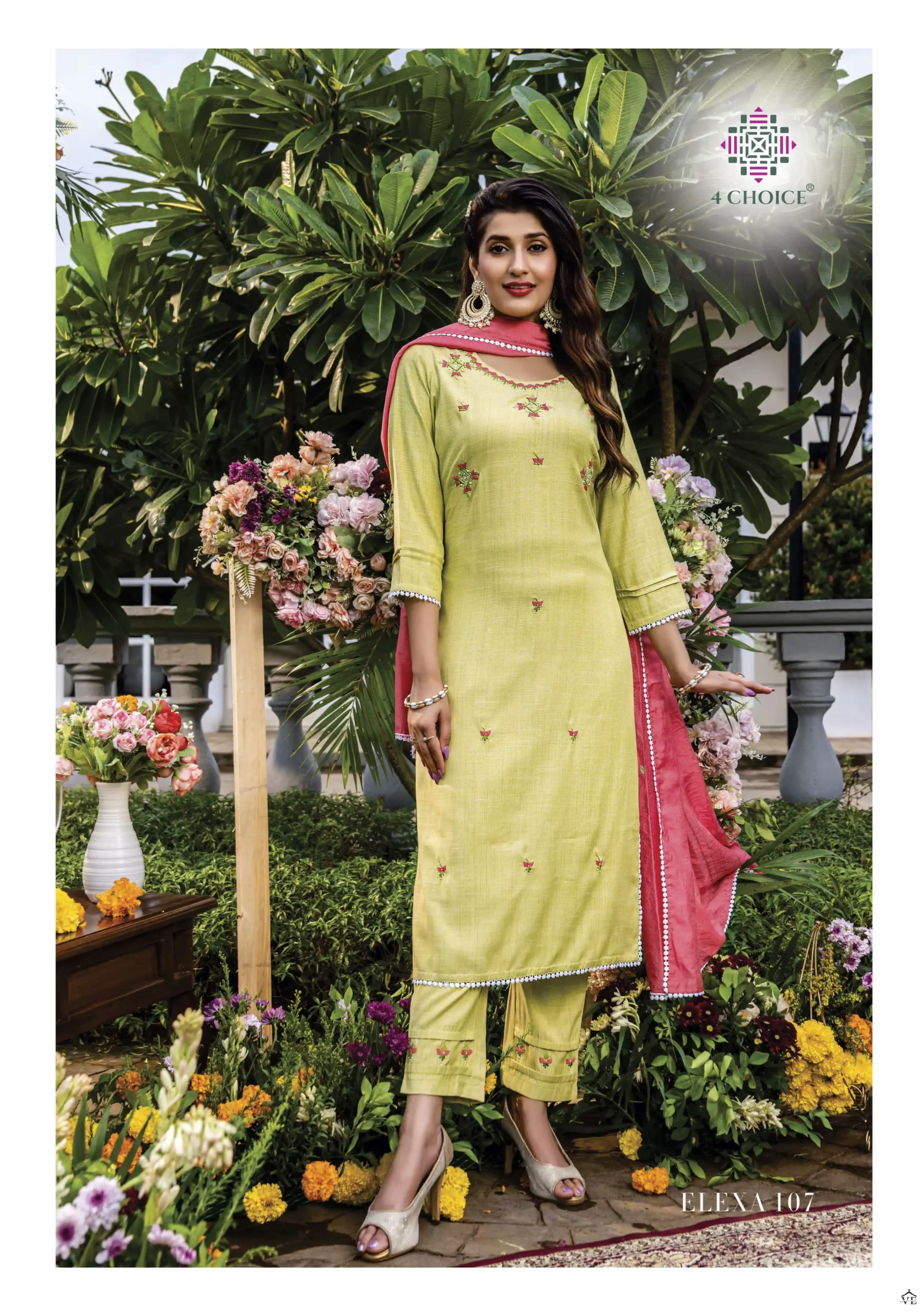 4 Choice Elexa Bombay Viscose Wholesale Readymade Salwar Suit Catalog — Wholesale Salwar Suits, MPA wholesale from Surat - Gallery Image 6