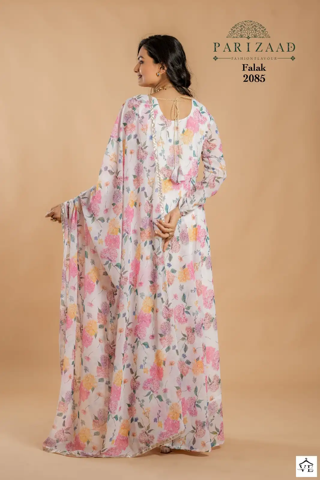 Parizaad Falak Vol 2 2085 Faux Georgette Wholesale Gown With Dupatta — Wholesale Kurtis, MPA wholesale from Surat — view 2