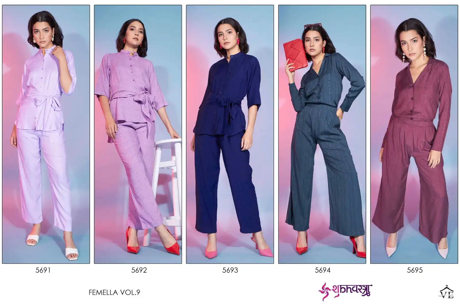 Shubhvastra Femella Vol 9 Viscose Rayon Wholesale Shrugs Style Co-Ords Catalog — Wholesale Kurtis, MPA wholesale from Surat — view 13