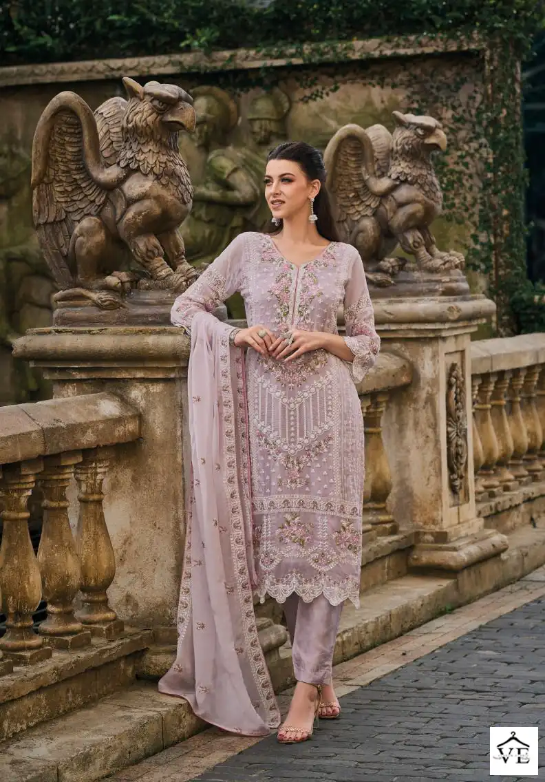 Zaveri Femina Soft Organza Wholesale Readymade Suits Catalog — Wholesale Salwar Suits, MPA wholesale from Surat - Gallery Image 2