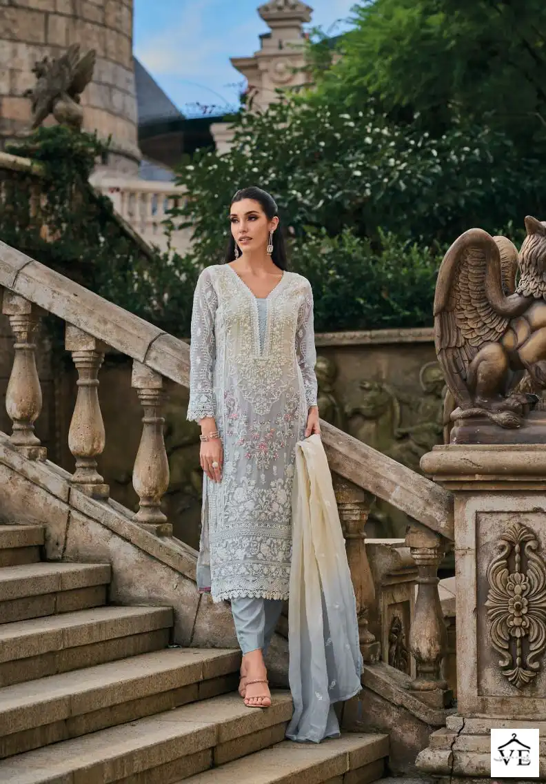 Zaveri Femina Soft Organza Wholesale Readymade Suits Catalog — Wholesale Salwar Suits, MPA wholesale from Surat - Gallery Image 7