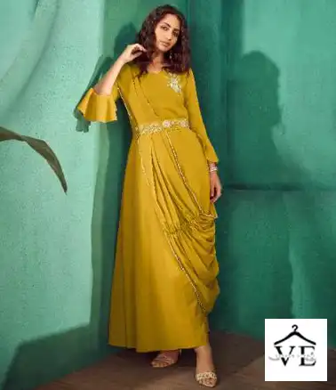 7 Pearls Festiva Gorgette Wholesale Gown Catalog — Wholesale Kurtis, MPA wholesale from Surat — view 1
