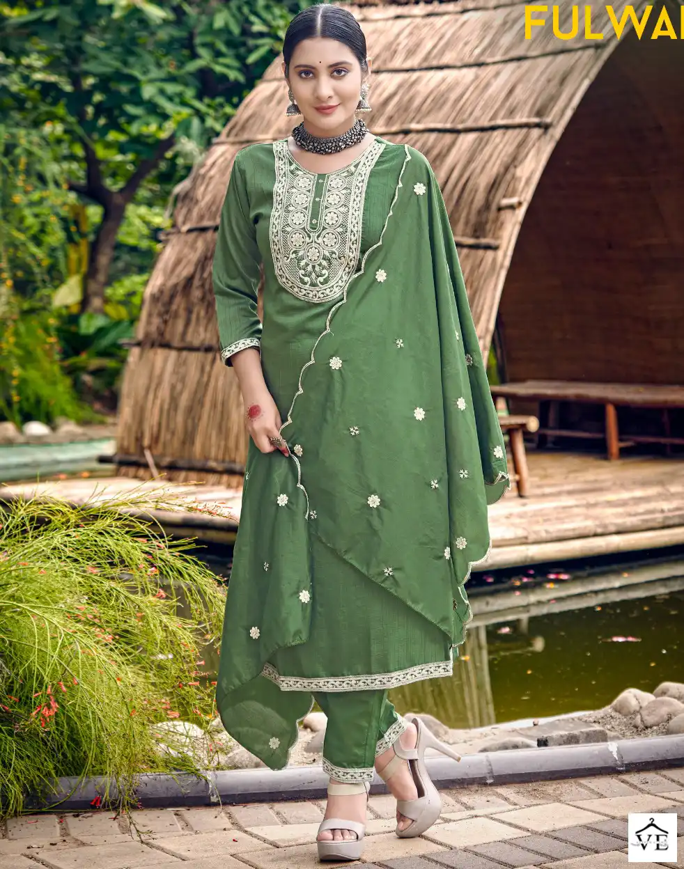Vitara Fashion Fulwari Viscose Wholesale Readymade Salwar Suit Catalog — Wholesale Salwar Suits, MPA wholesale from Surat — view 1