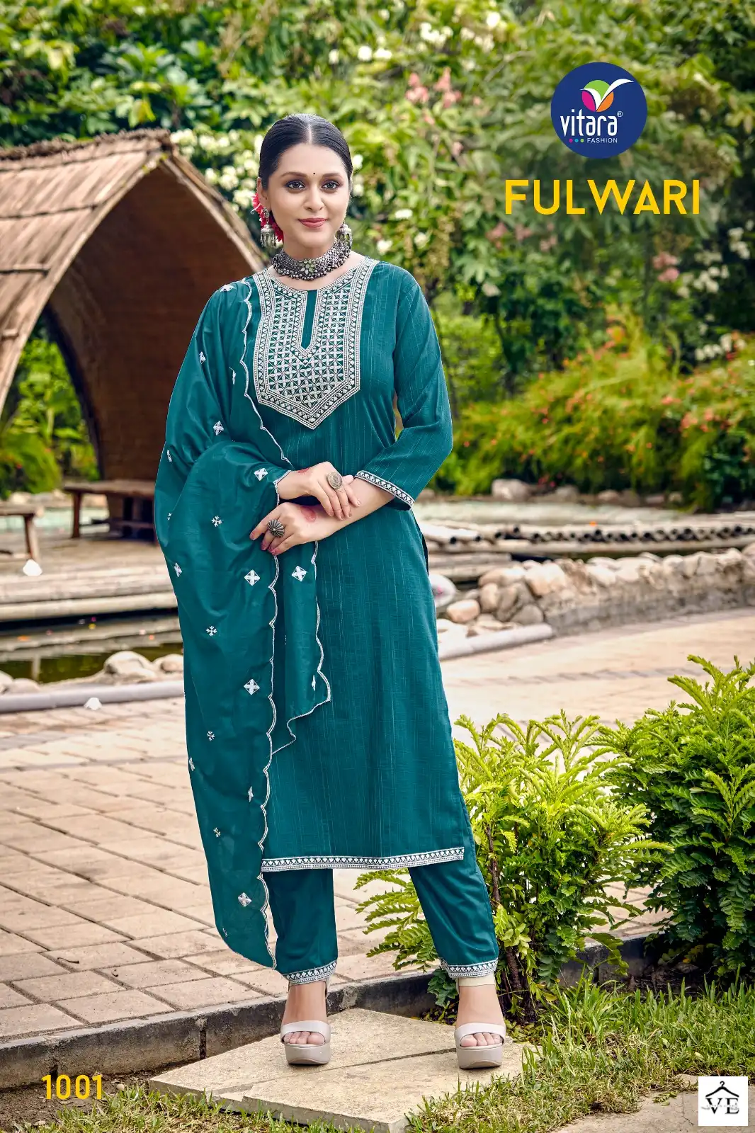 Vitara Fashion Fulwari Viscose Wholesale Readymade Salwar Suit Catalog — Wholesale Salwar Suits, MPA wholesale from Surat - Gallery Image 2