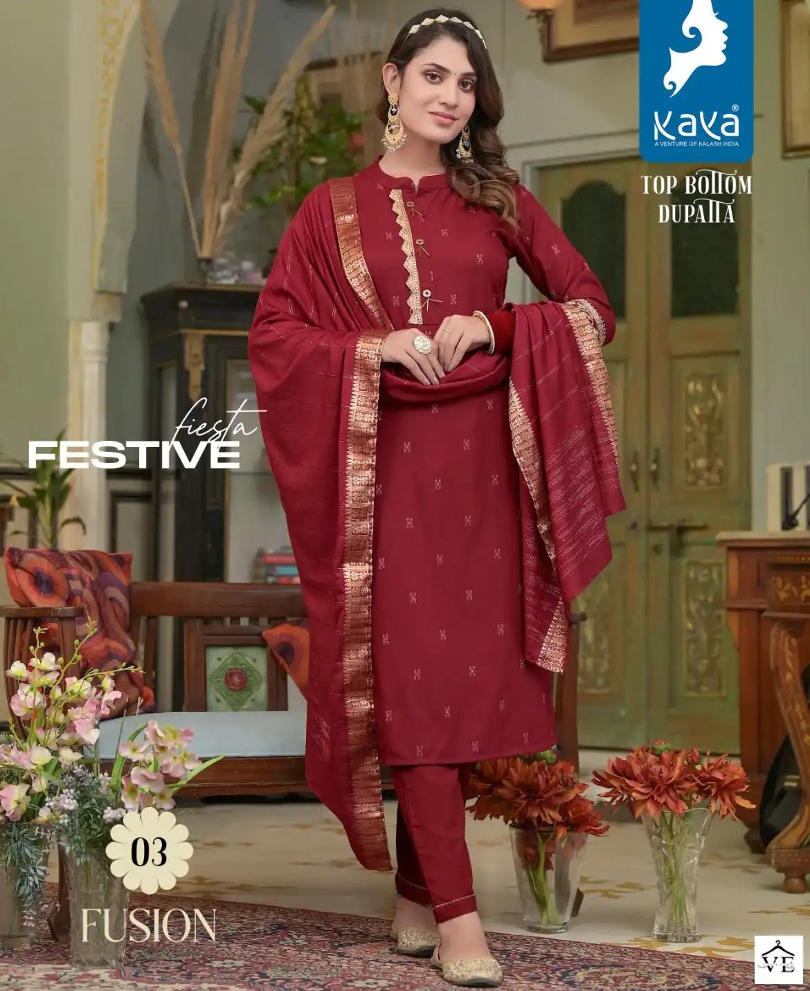 Kaya Fusion Rayon Wholesale Readymade Salwar Suit Catalog — Wholesale Salwar Suits, MPA wholesale from Surat — view 1