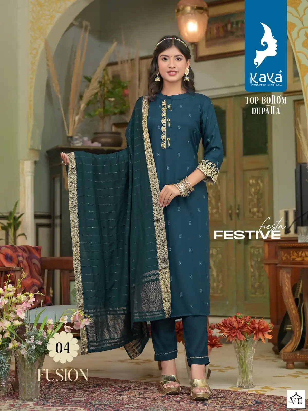 Kaya Fusion Rayon Wholesale Readymade Salwar Suit Catalog — Wholesale Salwar Suits, MPA wholesale from Surat - Gallery Image 3
