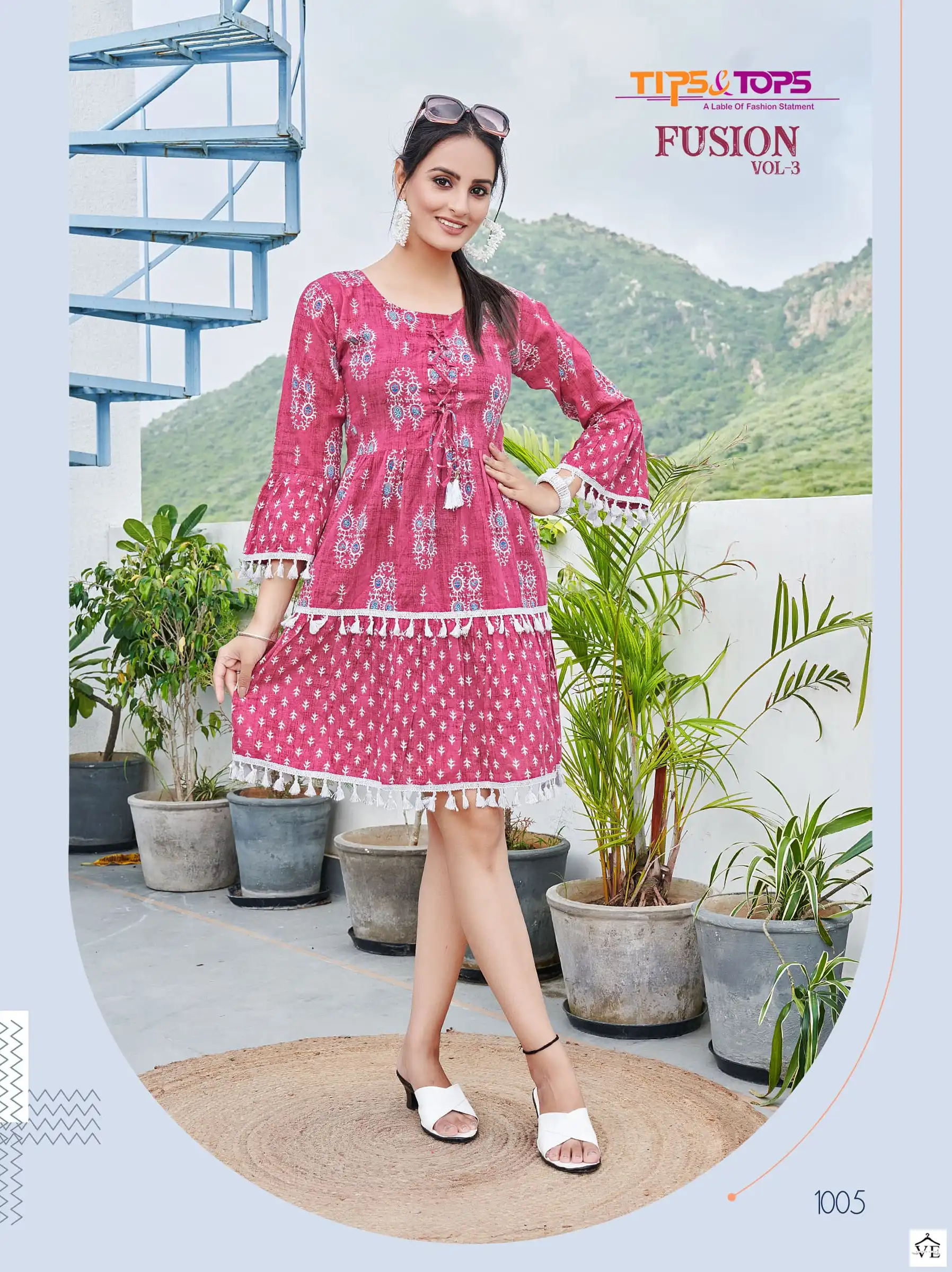 Tips & Tops Fusion Vol 03 Cotton Print Wholesale Fancy Kurtis Catalog — Wholesale Kurtis, MPA wholesale from Surat - Gallery Image 5