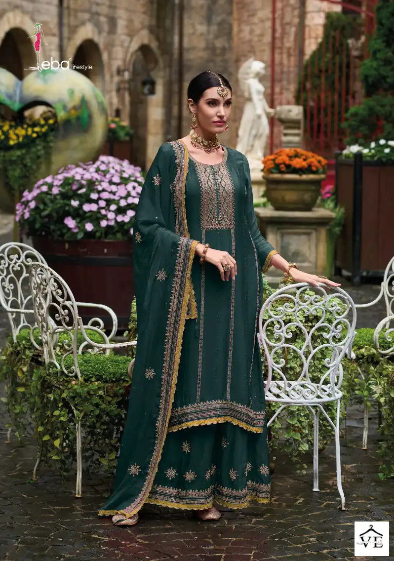 Eba Fhillauri Heavy Chinon Wholesale Designer Salwar Suit Catalog — Wholesale Salwar Suits, Eba Lifestyle wholesale from Surat - Gallery Image 2