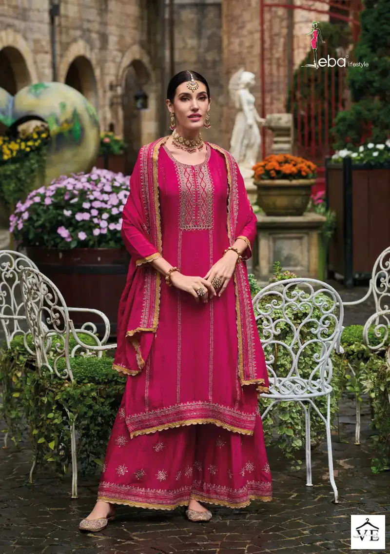 Eba Fhillauri Heavy Chinon Wholesale Designer Salwar Suit Catalog — Wholesale Salwar Suits, Eba Lifestyle wholesale from Surat - Gallery Image 3