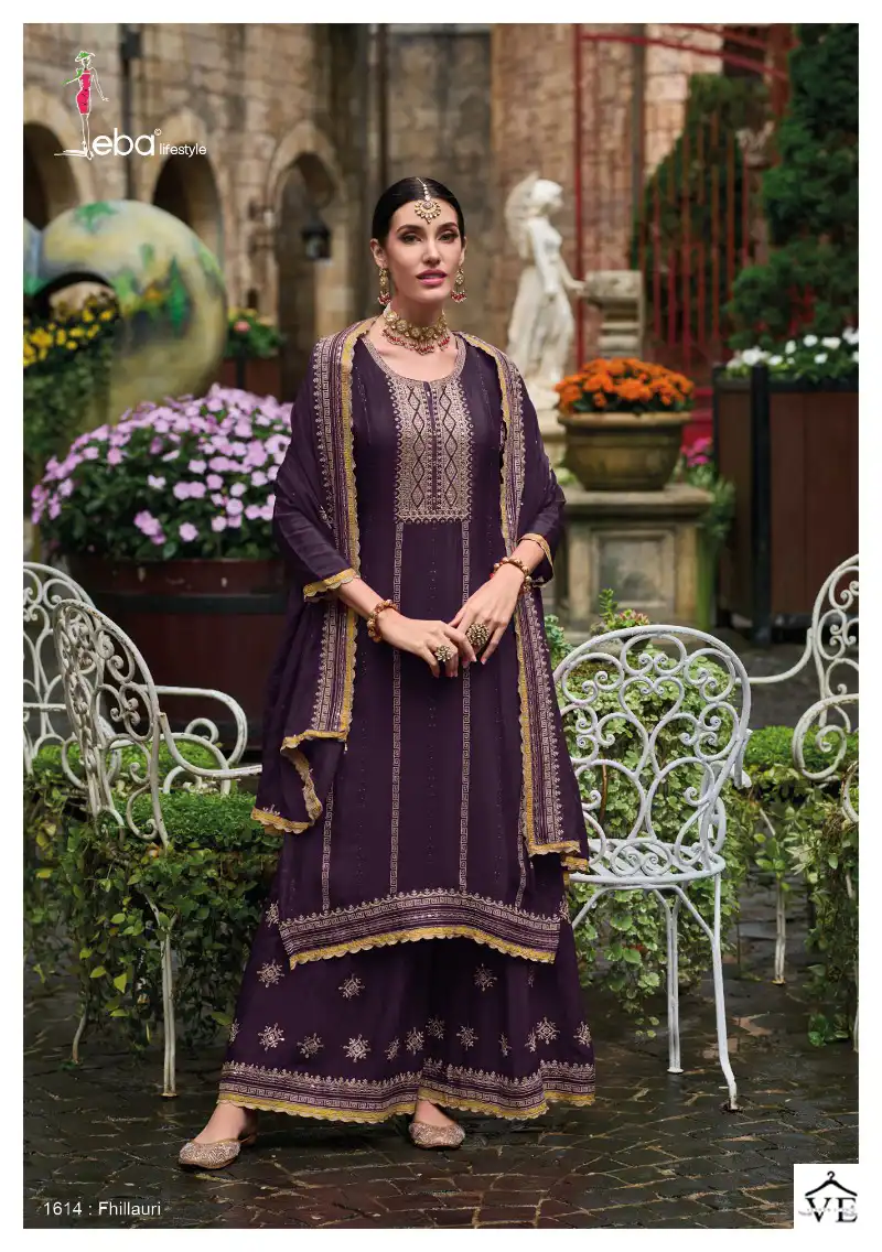 Eba Fhillauri Heavy Chinon Wholesale Designer Salwar Suit Catalog — Wholesale Salwar Suits, Eba Lifestyle wholesale from Surat - Gallery Image 4