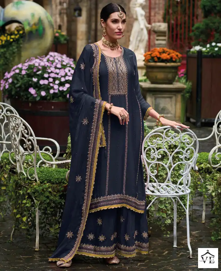 Eba Fhillauri Heavy Chinon Wholesale Designer Salwar Suit Catalog — Wholesale Salwar Suits, Eba Lifestyle wholesale from Surat — view 1