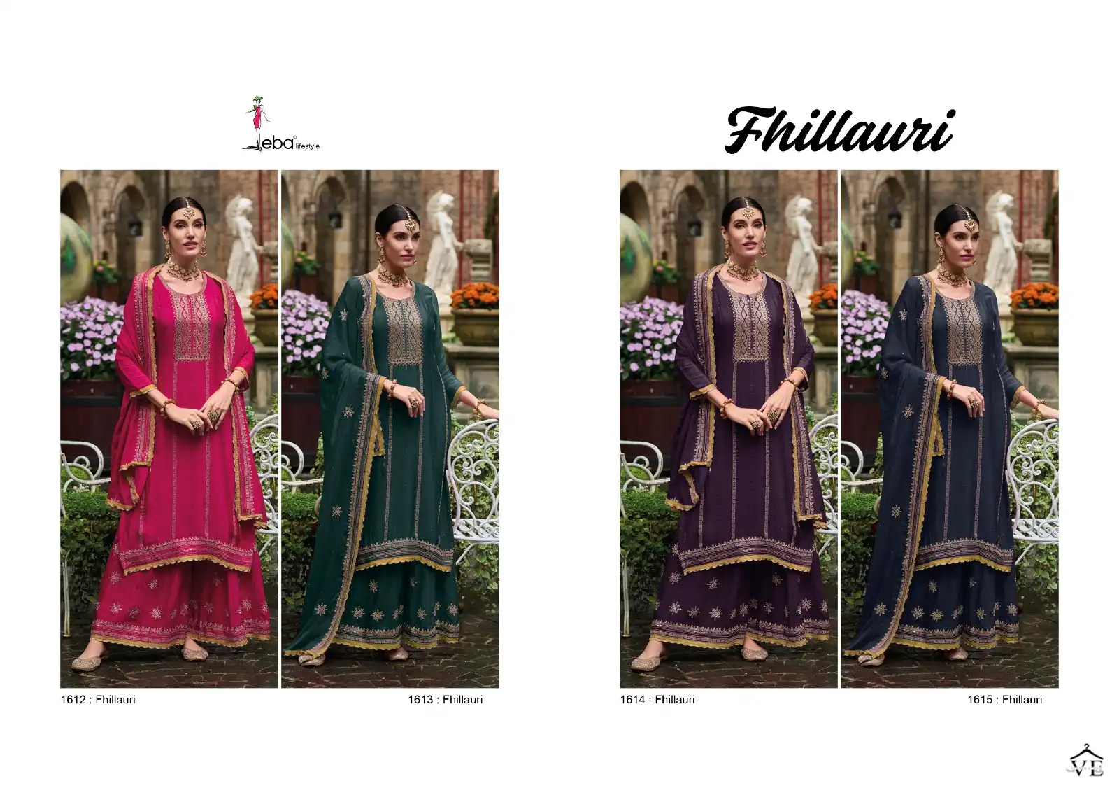 Eba Fhillauri Heavy Chinon Wholesale Designer Salwar Suit Catalog — Wholesale Salwar Suits, Eba Lifestyle wholesale from Surat — view 5
