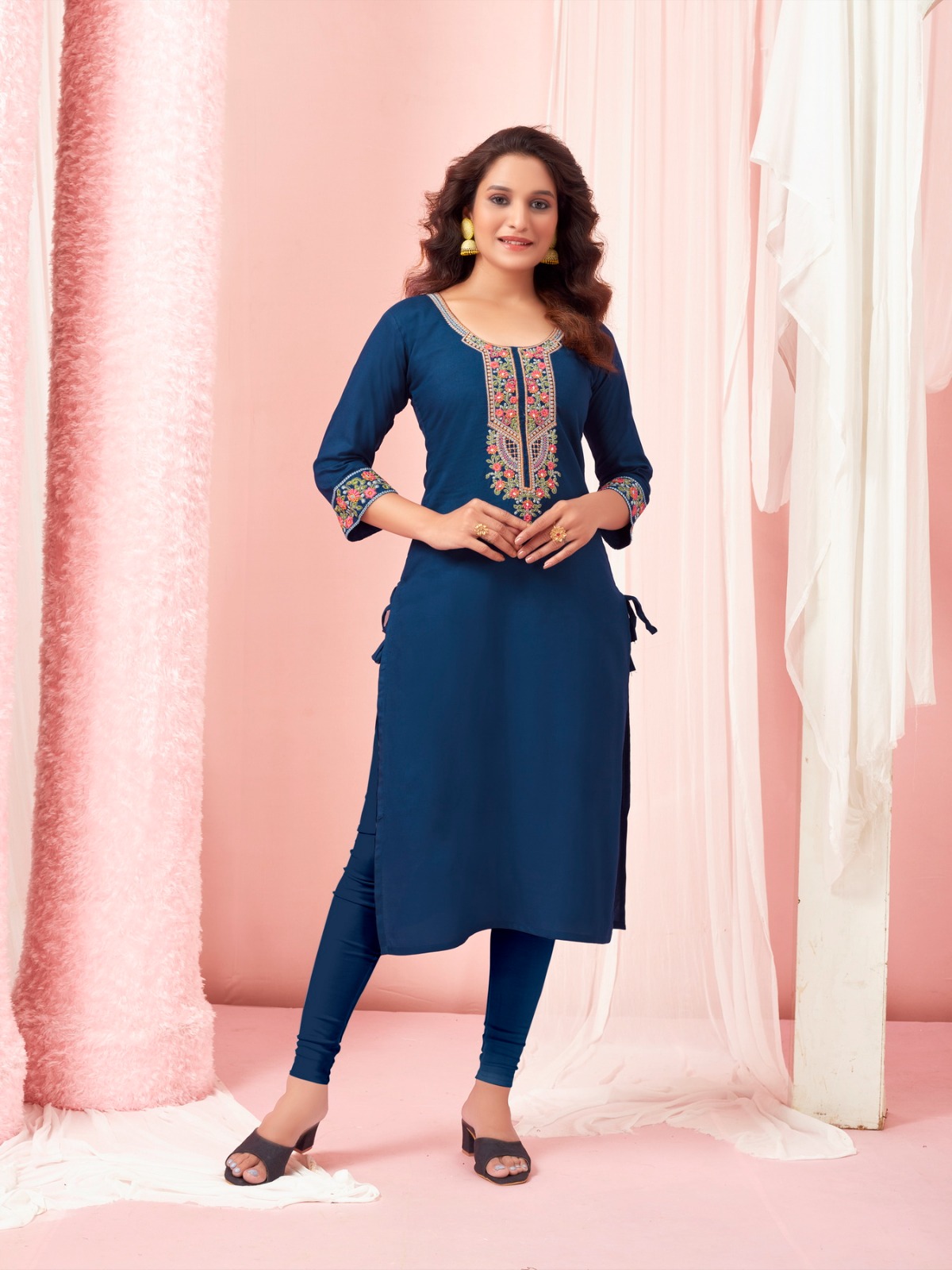 Colourpix Five Star Fancy Heavy Rayon Wholesale Fancy Kurtis Catalog — Wholesale Kurtis, MPA wholesale from Surat - Gallery Image 5