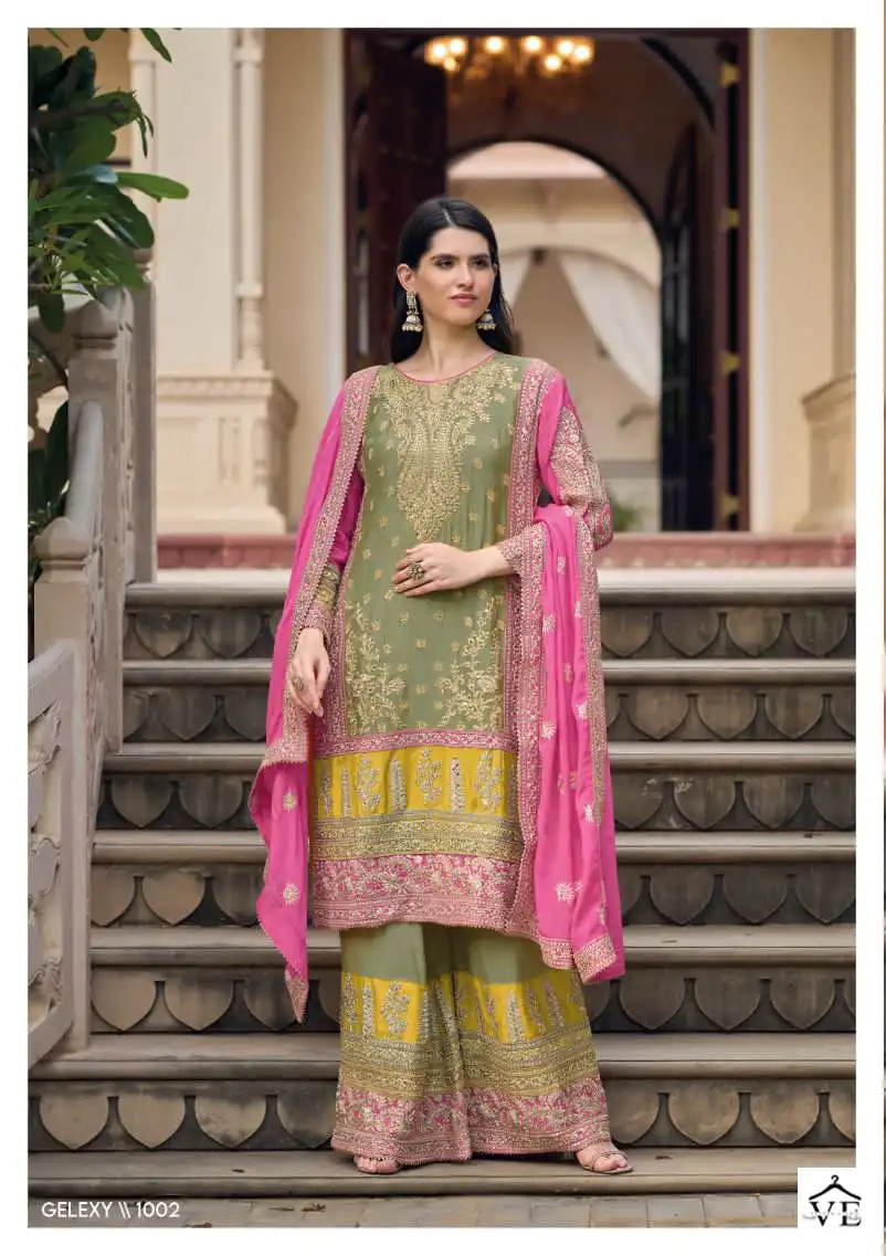 Your Choice Galaxy Pure Chinon Wholesale Designer Readymade Salwar Suit Catalog — Wholesale Salwar Suits, MPA wholesale from Surat - Gallery Image 2