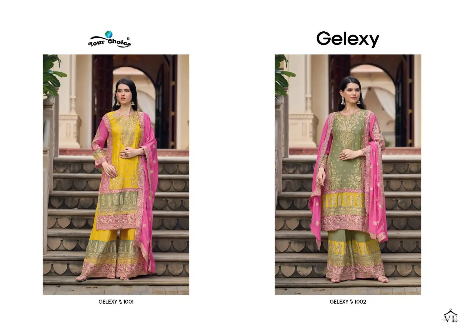 Your Choice Galaxy Pure Chinon Wholesale Designer Readymade Salwar Suit Catalog — Wholesale Salwar Suits, MPA wholesale from Surat — view 3