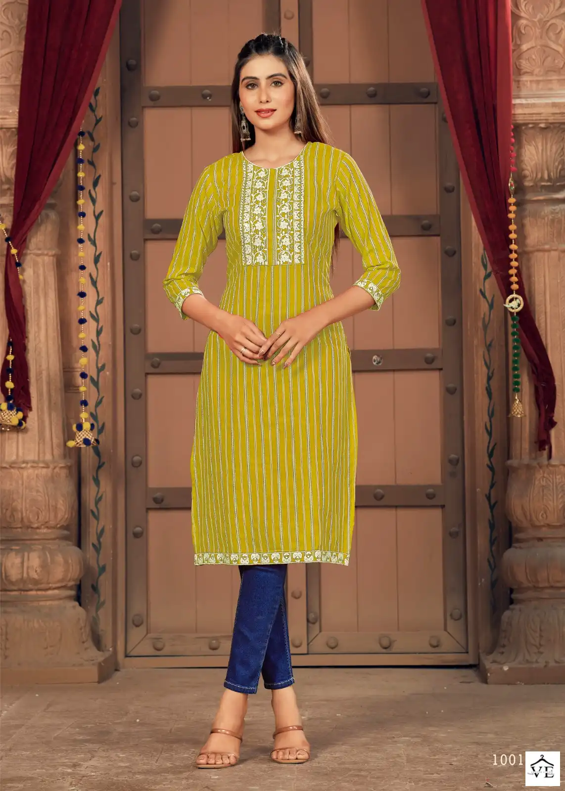 Banwery Geeta Vol 3 Russian Silk Wholesale Kurti Catalog — Wholesale Kurtis, Banwery wholesale from Surat - Gallery Image 5