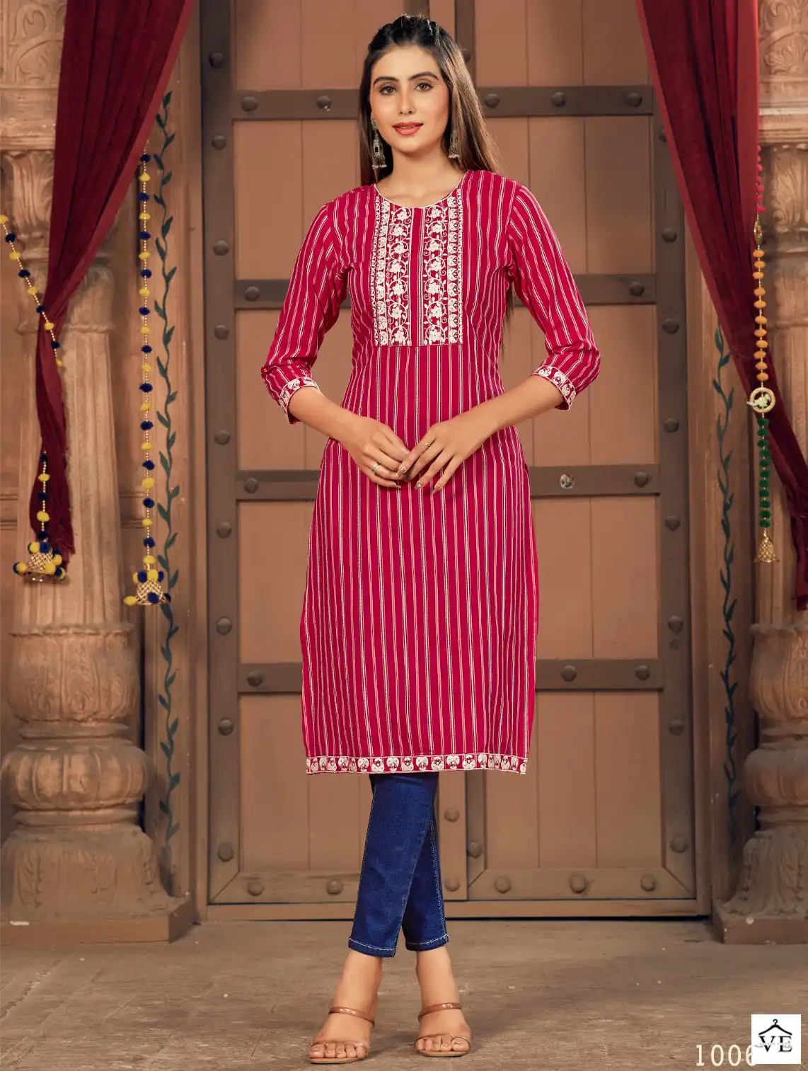 Banwery Geeta Vol 3 Russian Silk Wholesale Kurti Catalog — Wholesale Kurtis, Banwery wholesale from Surat — view 1