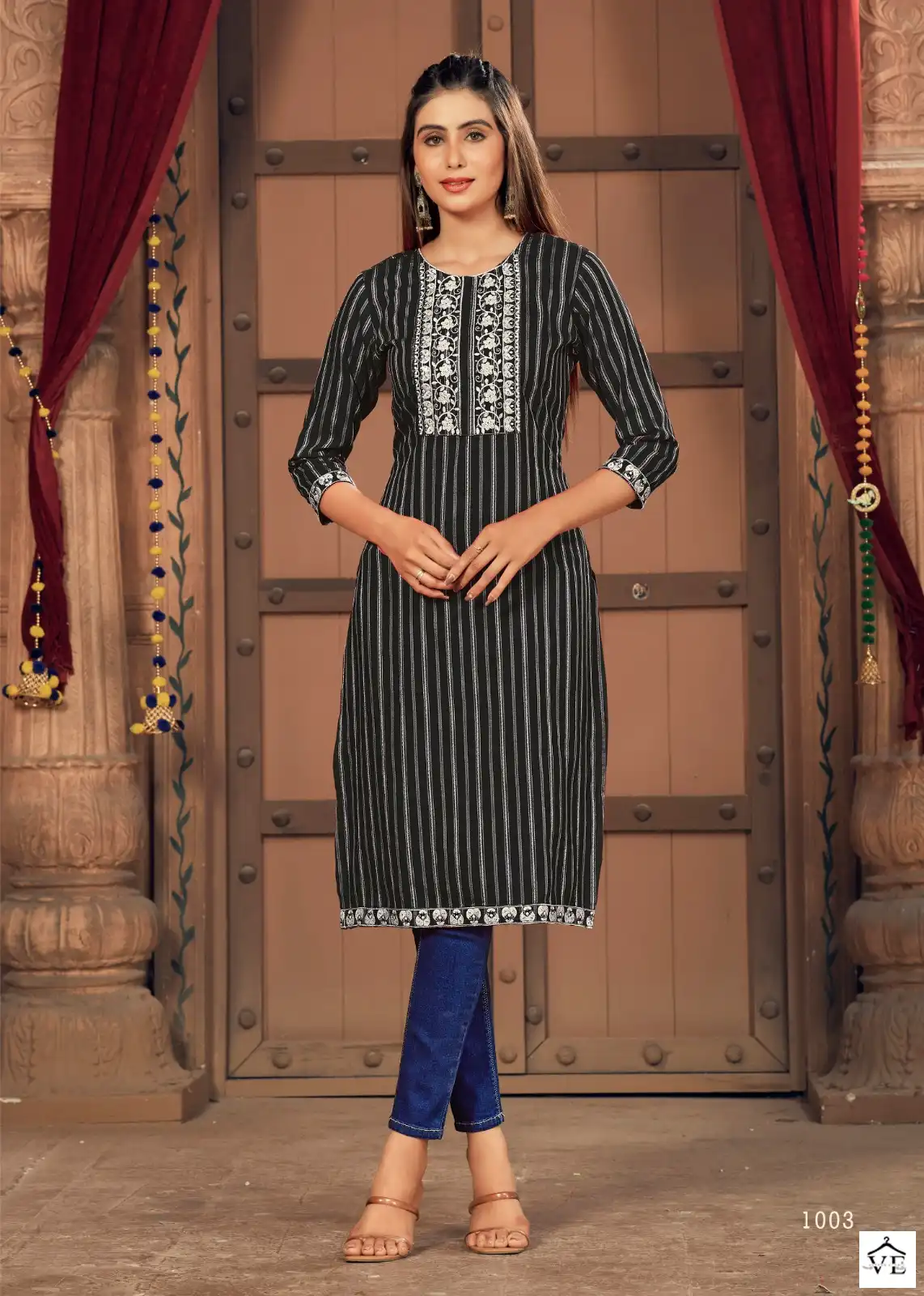 Banwery Geeta Vol 3 Russian Silk Wholesale Kurti Catalog — Wholesale Kurtis, Banwery wholesale from Surat - Gallery Image 6