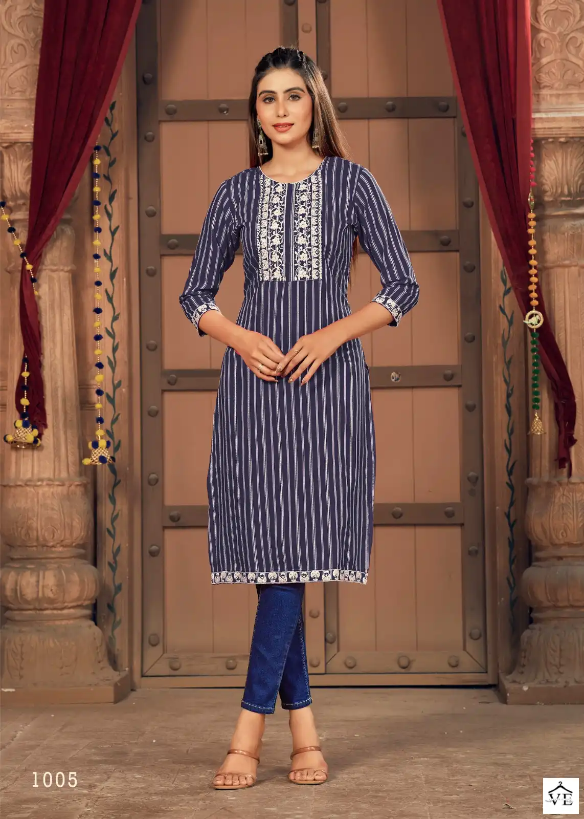 Banwery Geeta Vol 3 Russian Silk Wholesale Kurti Catalog — Wholesale Kurtis, Banwery wholesale from Surat - Gallery Image 2