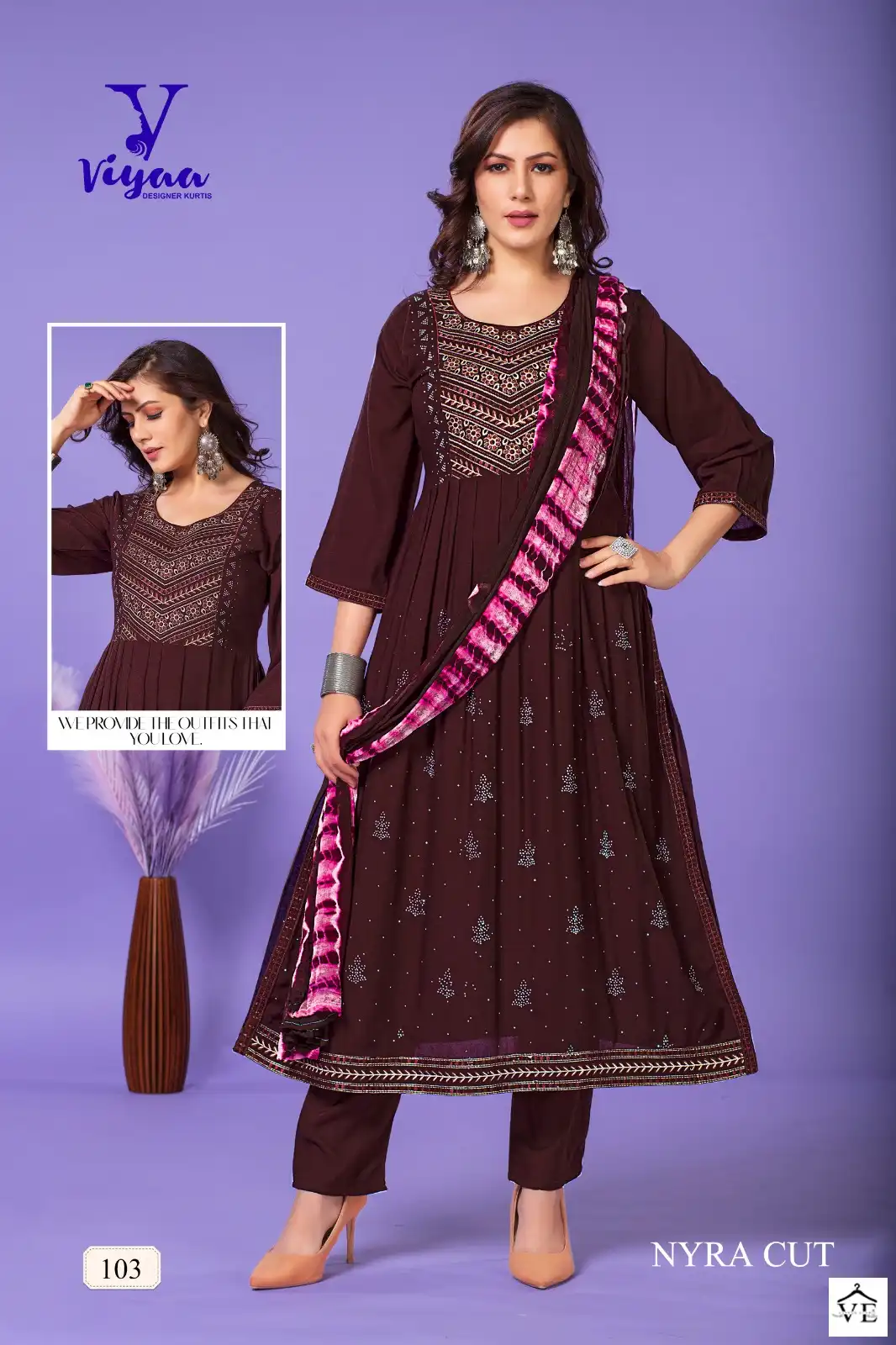 Viyaa Designer Glamour V1 Pure Rayon Wholesale Readymade Salwar Suit Catalog — Wholesale Salwar Suits, MPA wholesale from Surat - Gallery Image 2