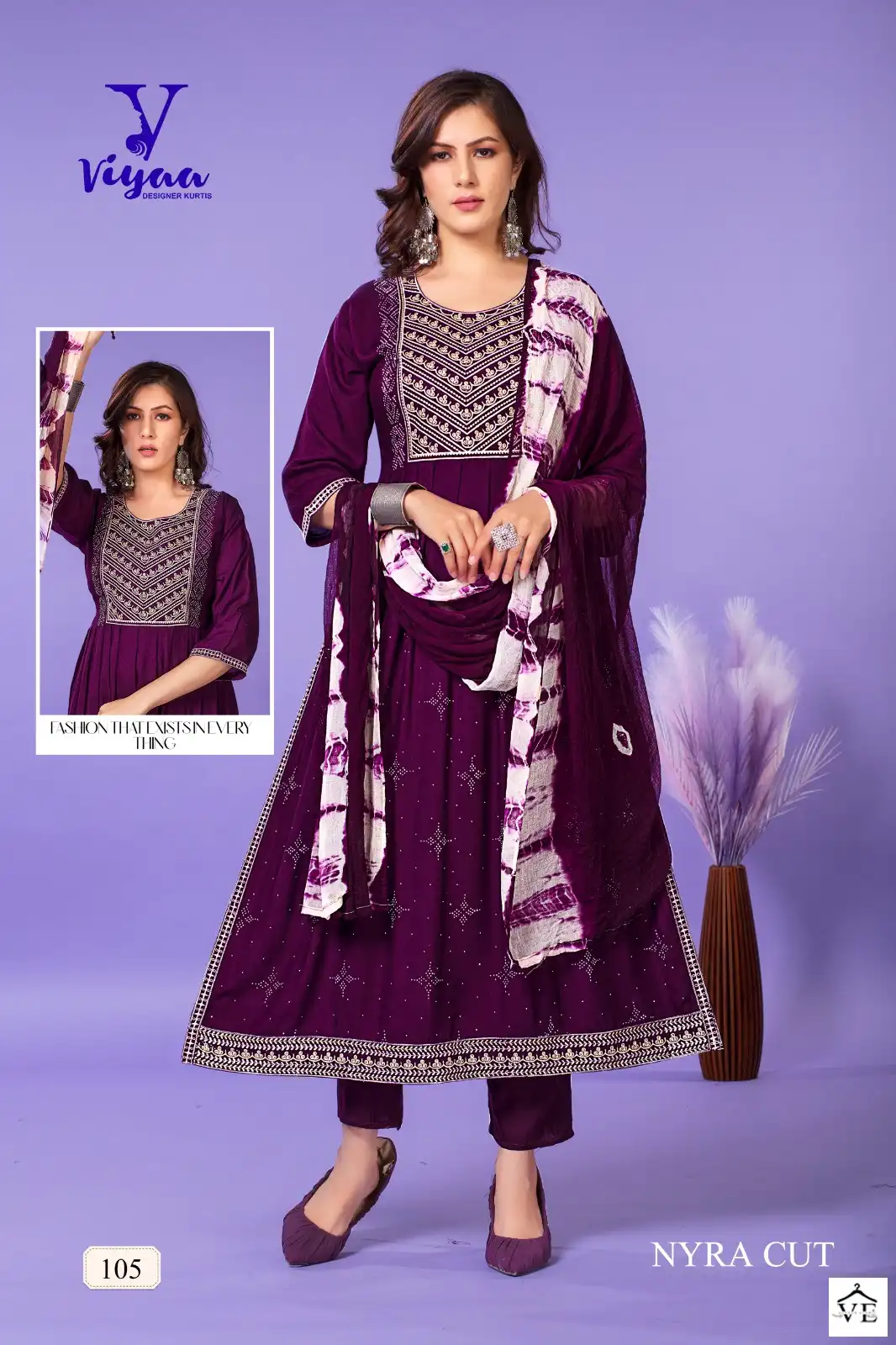 Viyaa Designer Glamour V1 Pure Rayon Wholesale Readymade Salwar Suit Catalog — Wholesale Salwar Suits, MPA wholesale from Surat - Gallery Image 5