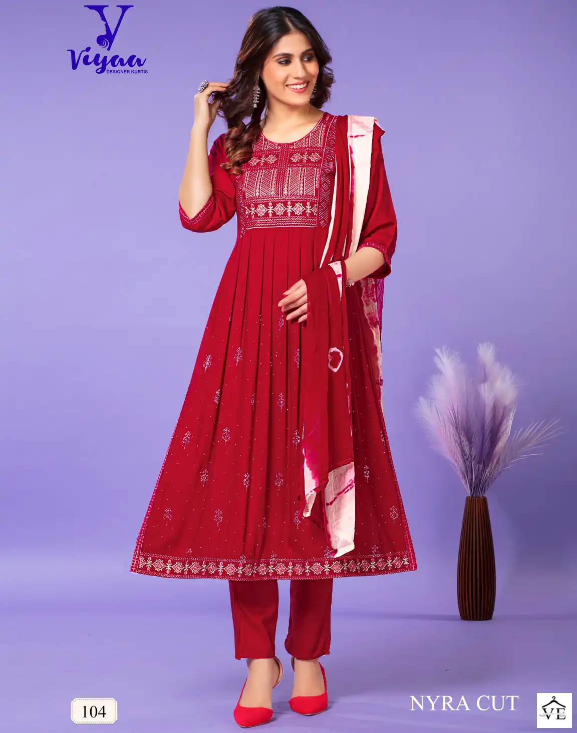 Viyaa Designer Glamour V1 Pure Rayon Wholesale Readymade Salwar Suit Catalog — Wholesale Salwar Suits, MPA wholesale from Surat — view 1