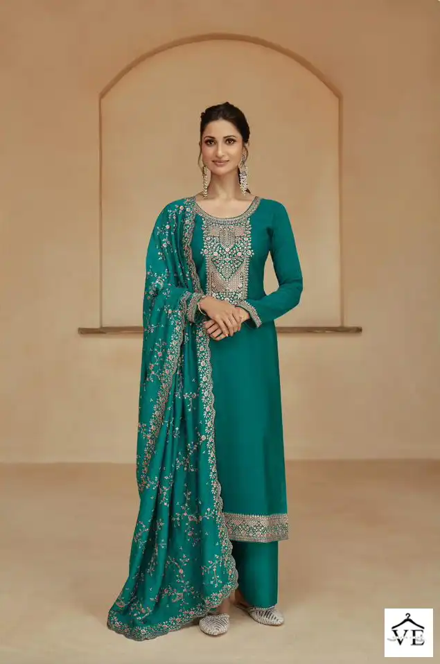 Aashirwad Glory Myntra Silk Wholesale Designer Suits Catalog — Wholesale Salwar Suits, Aashirwad Creation wholesale from Surat - Gallery Image 3