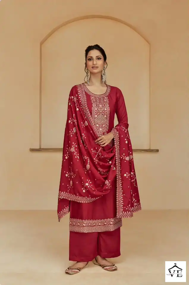 Aashirwad Glory Myntra Silk Wholesale Designer Suits Catalog — Wholesale Salwar Suits, Aashirwad Creation wholesale from Surat - Gallery Image 6