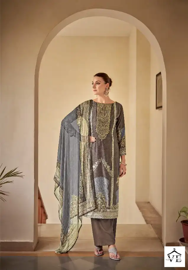 Z.S.M. Golden Velvet Original Velvet Wholesale Heavy Winter Wear Suits Catalog — Wholesale Salwar Suits, MPA wholesale from Surat - Gallery Image 4