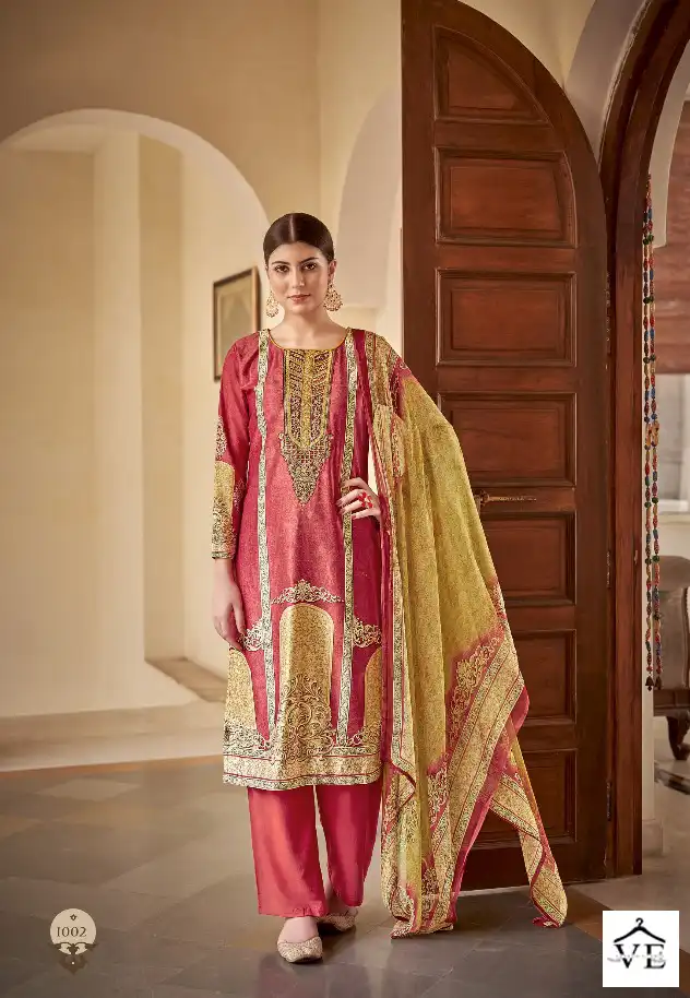 Z.S.M. Golden Velvet Original Velvet Wholesale Heavy Winter Wear Suits Catalog — Wholesale Salwar Suits, MPA wholesale from Surat - Gallery Image 2