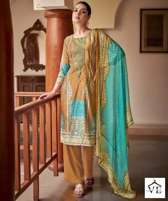 Z.S.M. Golden Velvet Original Velvet Wholesale Heavy Winter Wear Suits Catalog — Wholesale Salwar Suits, MPA wholesale from Surat — view 1