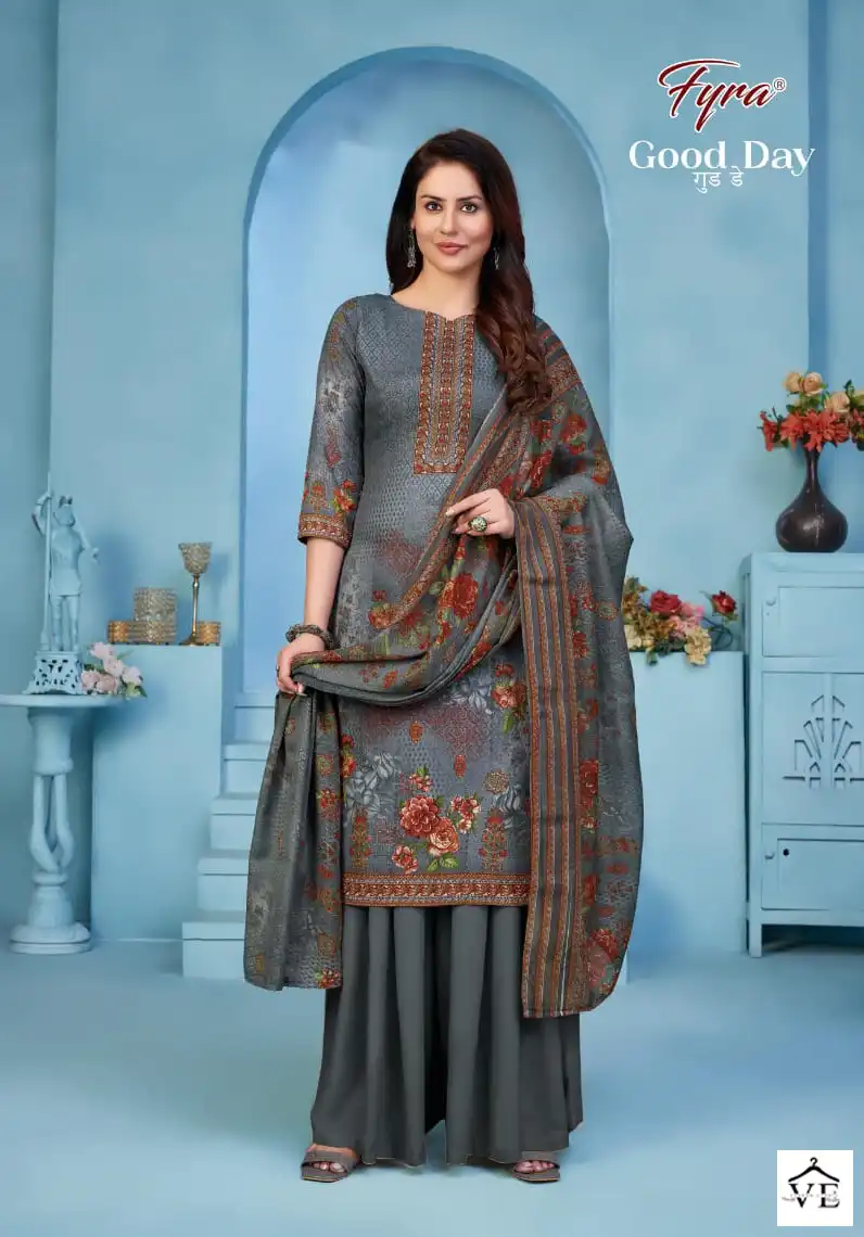 Fyra Good Day Vol 6 Cotton Wholesale Warovski Work Salwar Suit Catalog — Wholesale Salwar Suits, MPA wholesale from Surat — view 6