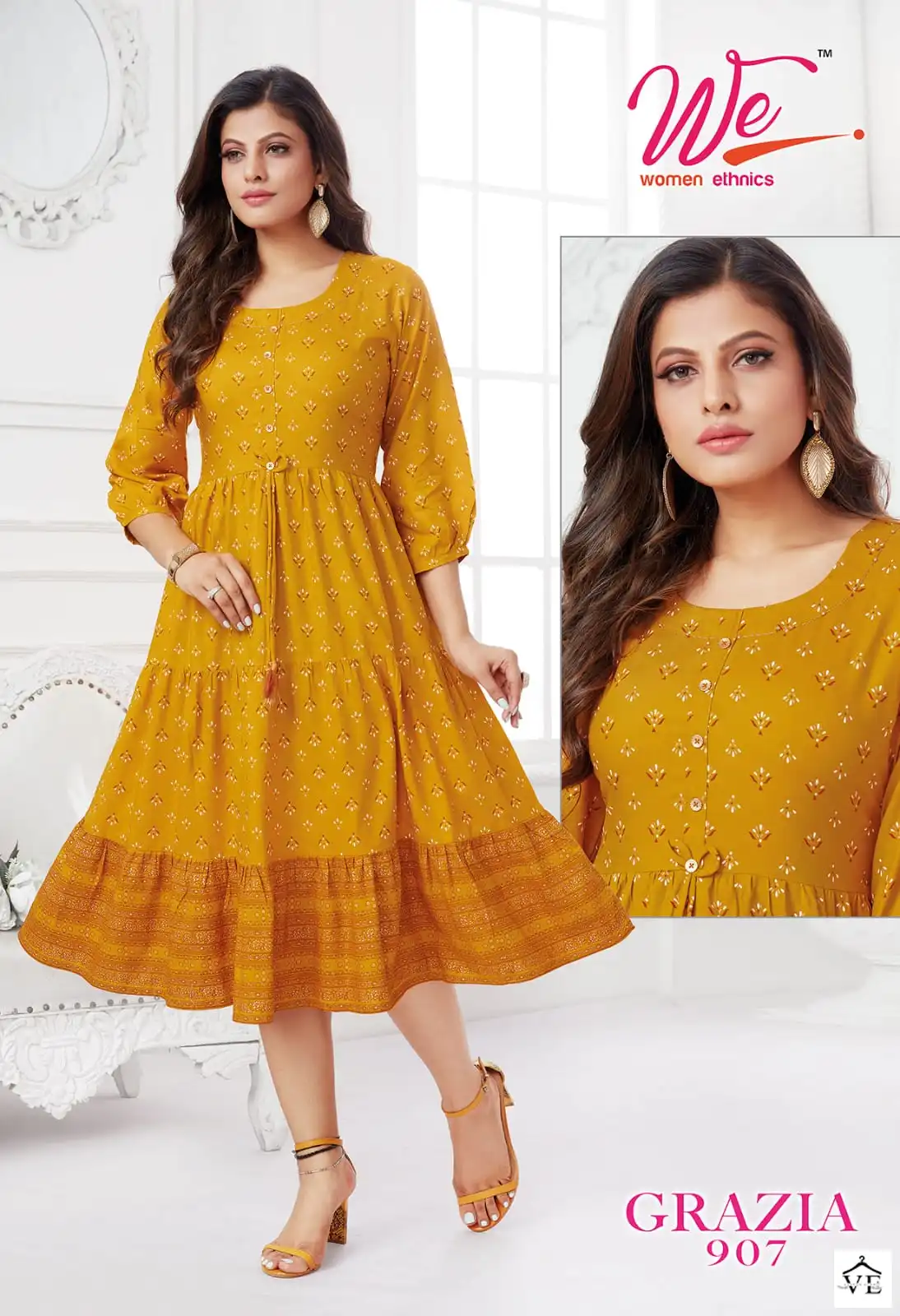 We Grazia Fancy Rayon Wholesale Kurtis Catalog — Wholesale Kurtis, MPA wholesale from Surat - Gallery Image 6