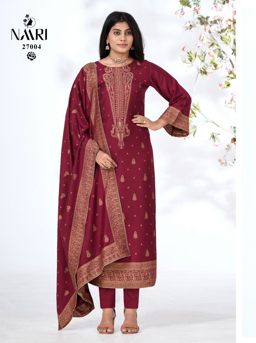Naari Gulkand Pure Viscous Pashmina Wholesale Designer Winter Wear Salwar Suit Catalog — Wholesale Salwar Suits, MPA wholesale from Surat - Gallery Image 2