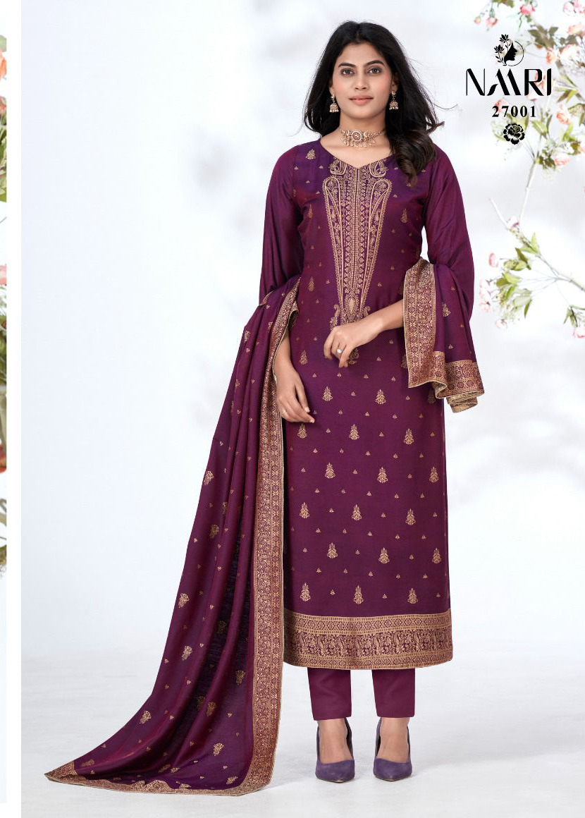 Naari Gulkand Pure Viscous Pashmina Wholesale Designer Winter Wear Salwar Suit Catalog — Wholesale Salwar Suits, MPA wholesale from Surat - Gallery Image 3