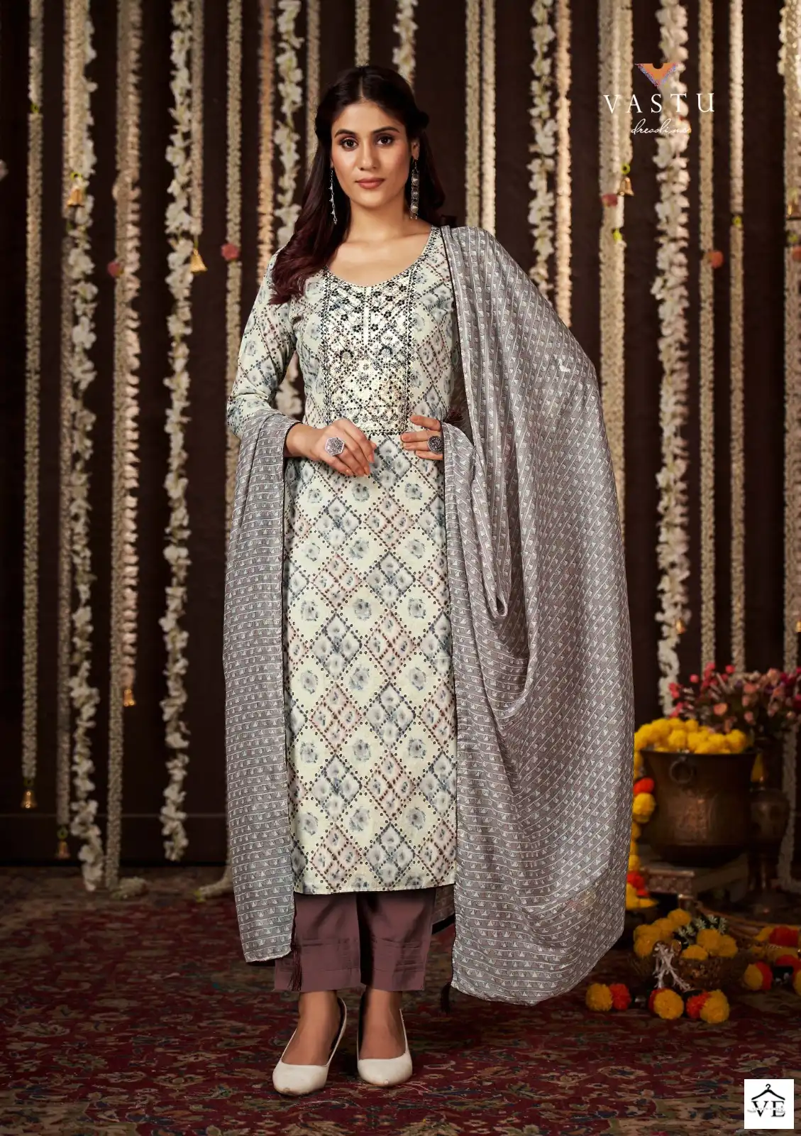 Vastu Tex Gulmohar Vol 1 Lawn Cotton Wholesale Fancy Work Salwar Suit Catalog — Wholesale Salwar Suits, MPA wholesale from Surat - Gallery Image 8