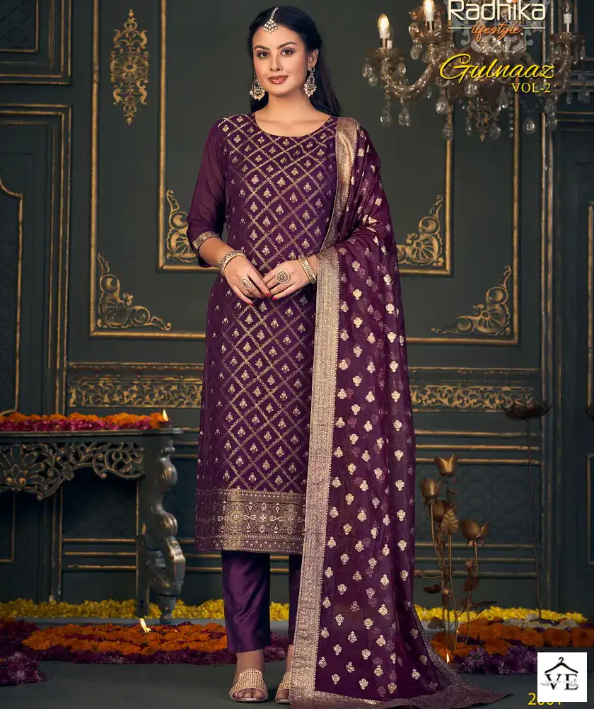 Radhika Lifestyle Gulnaaz Vol 2 Organza Wholesale Hand Work Designer Readymade Salwar Suit Catalog — Wholesale Salwar Suits, MPA wholesale from Surat — view 1