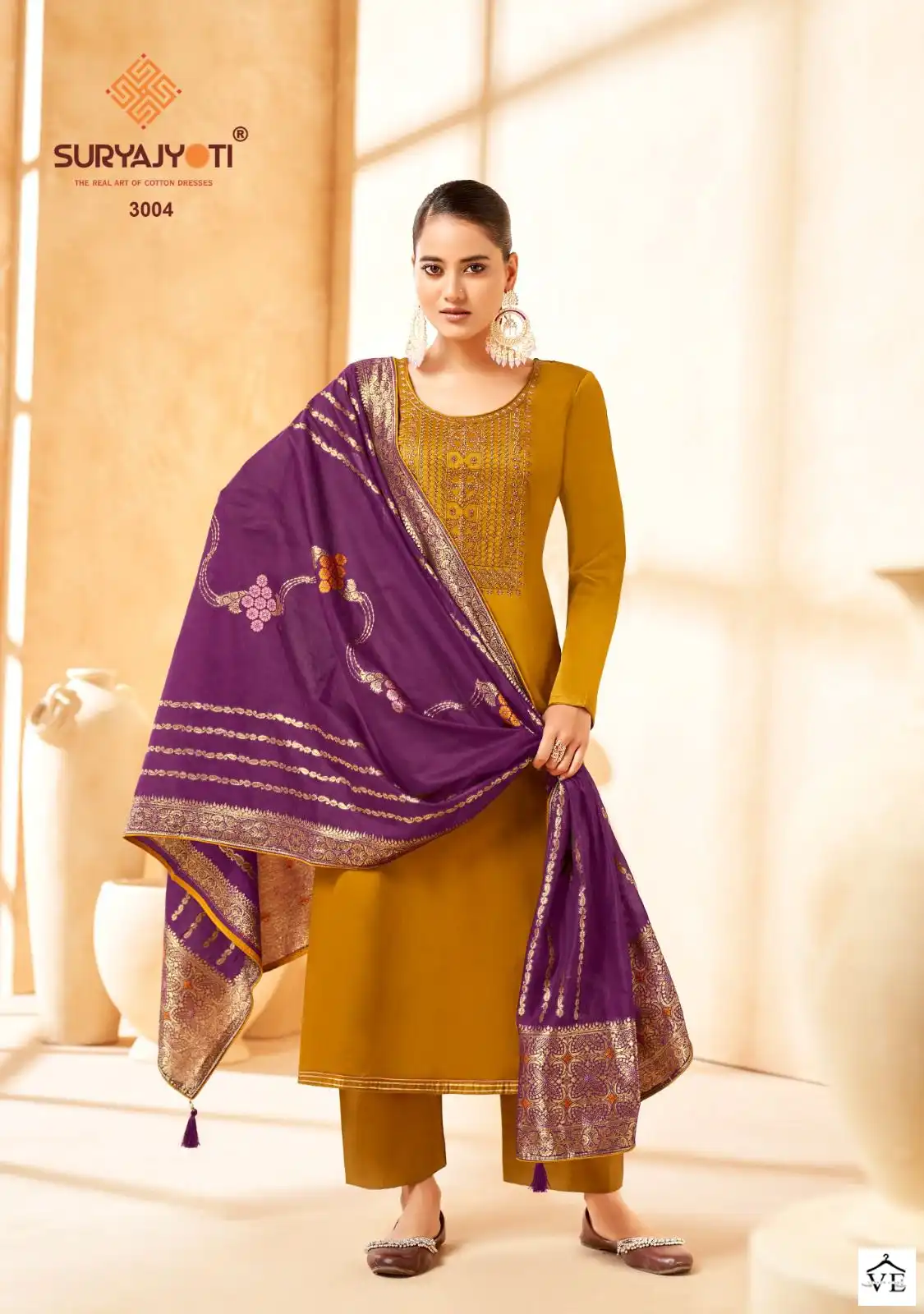 Suryajyoti Guzarish Vol 3 Jam Satin Wholesale Neck Embroidery Work Salwar Suit Catalog — Wholesale Salwar Suits, MPA wholesale from Surat - Gallery Image 4