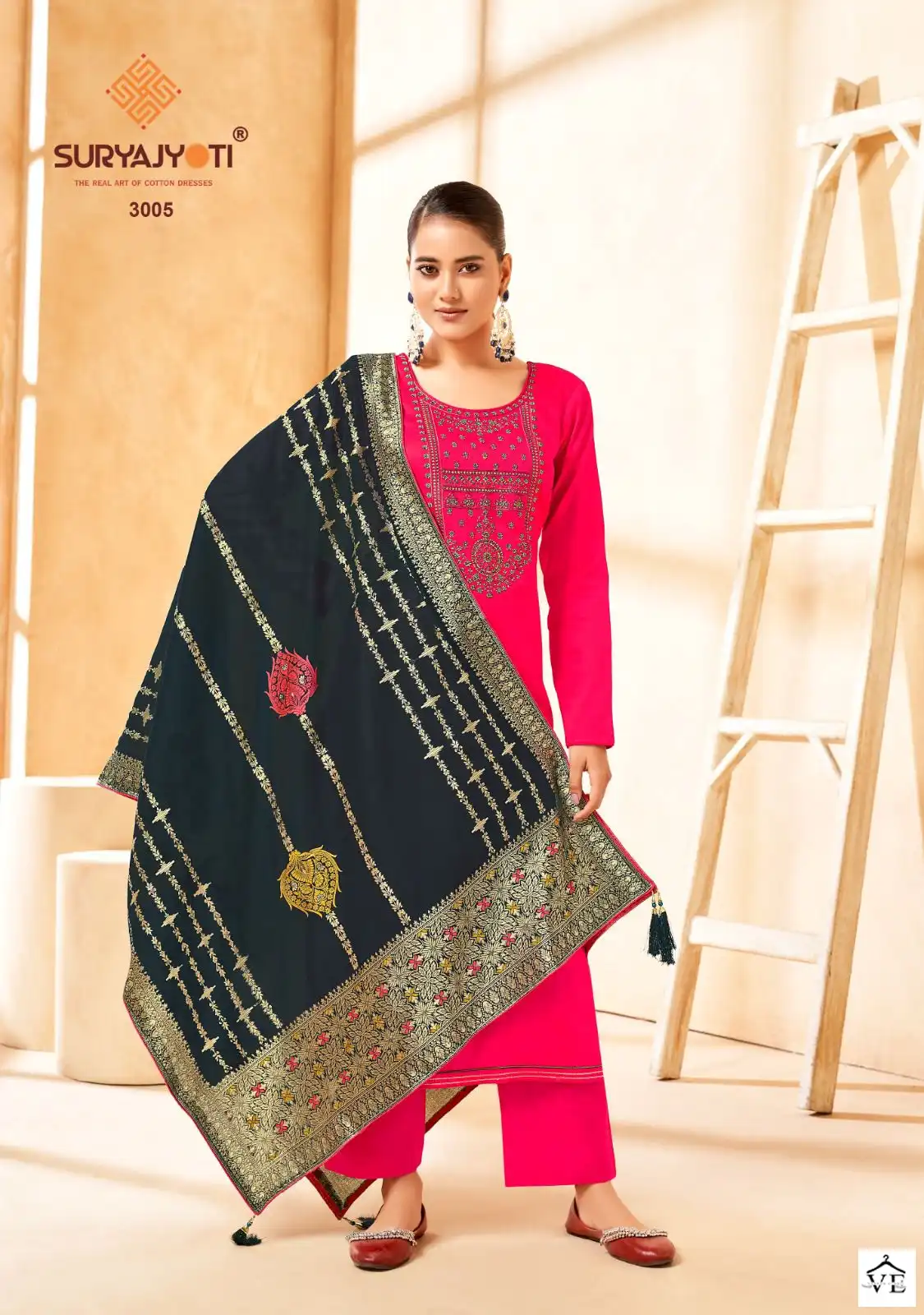 Suryajyoti Guzarish Vol 3 Jam Satin Wholesale Neck Embroidery Work Salwar Suit Catalog — Wholesale Salwar Suits, MPA wholesale from Surat - Gallery Image 5