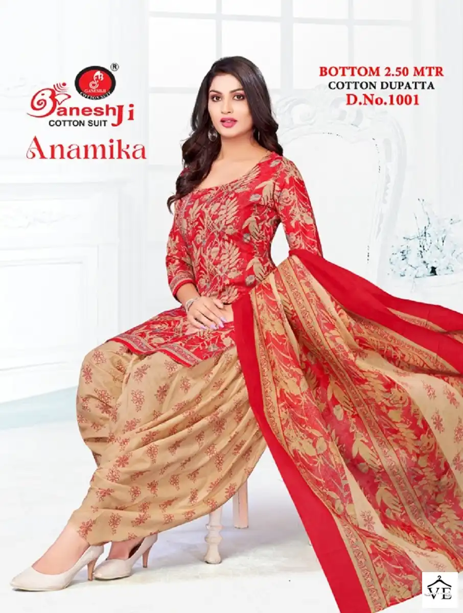 Ganeshji Anamika Patiyala Vol 1 Cotton Wholesale Salwar Suit Catalog — Wholesale Salwar Suits, MPA wholesale from Surat - Gallery Image 2