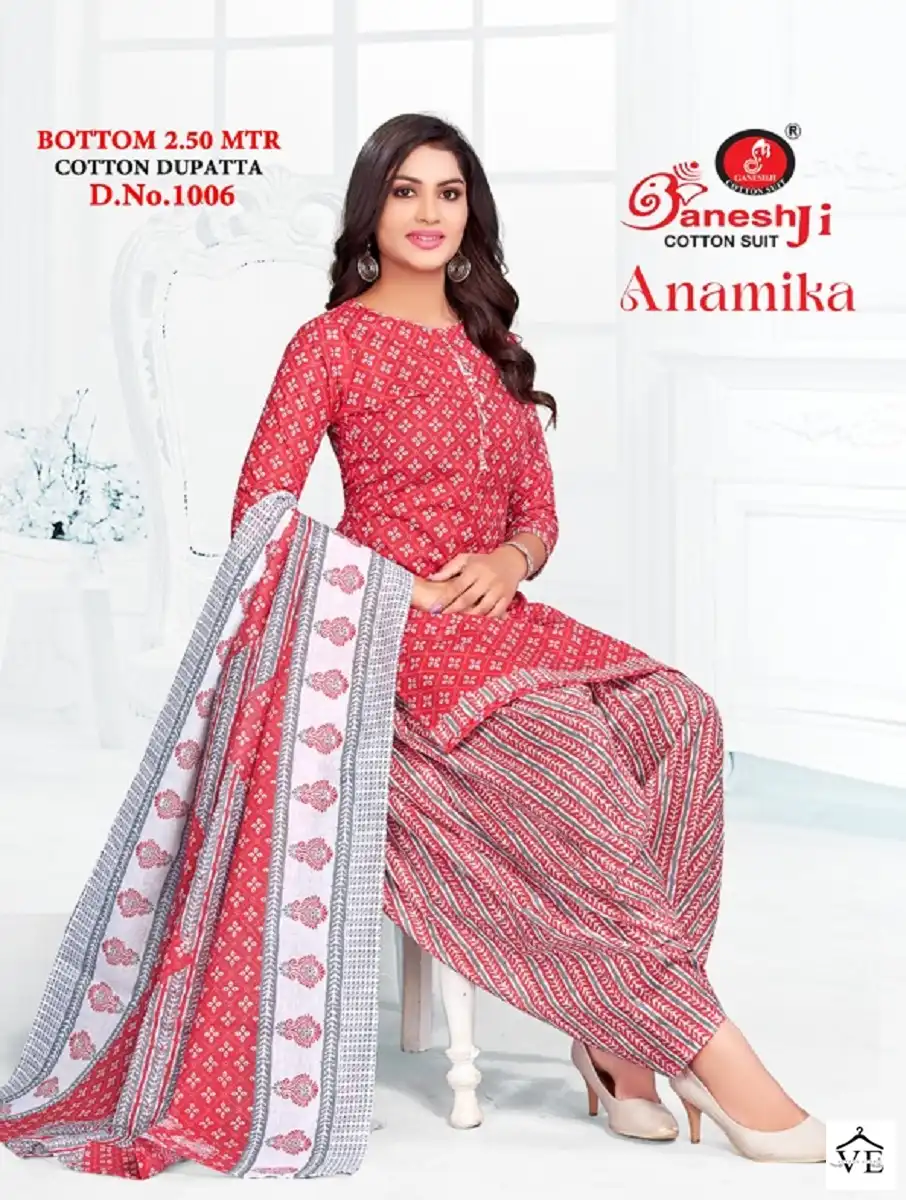 Ganeshji Anamika Patiyala Vol 1 Cotton Wholesale Salwar Suit Catalog — Wholesale Salwar Suits, MPA wholesale from Surat - Gallery Image 6