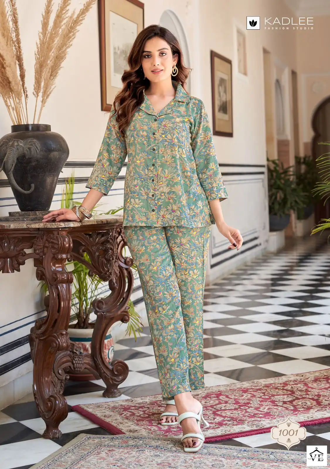 Kadlee Glory Viscose Slub Wholesale Kurti With Pant Co-Ord Set Catalog — Wholesale Kurtis, Kadlee Fashion Studio wholesale from Surat - Gallery Image 3