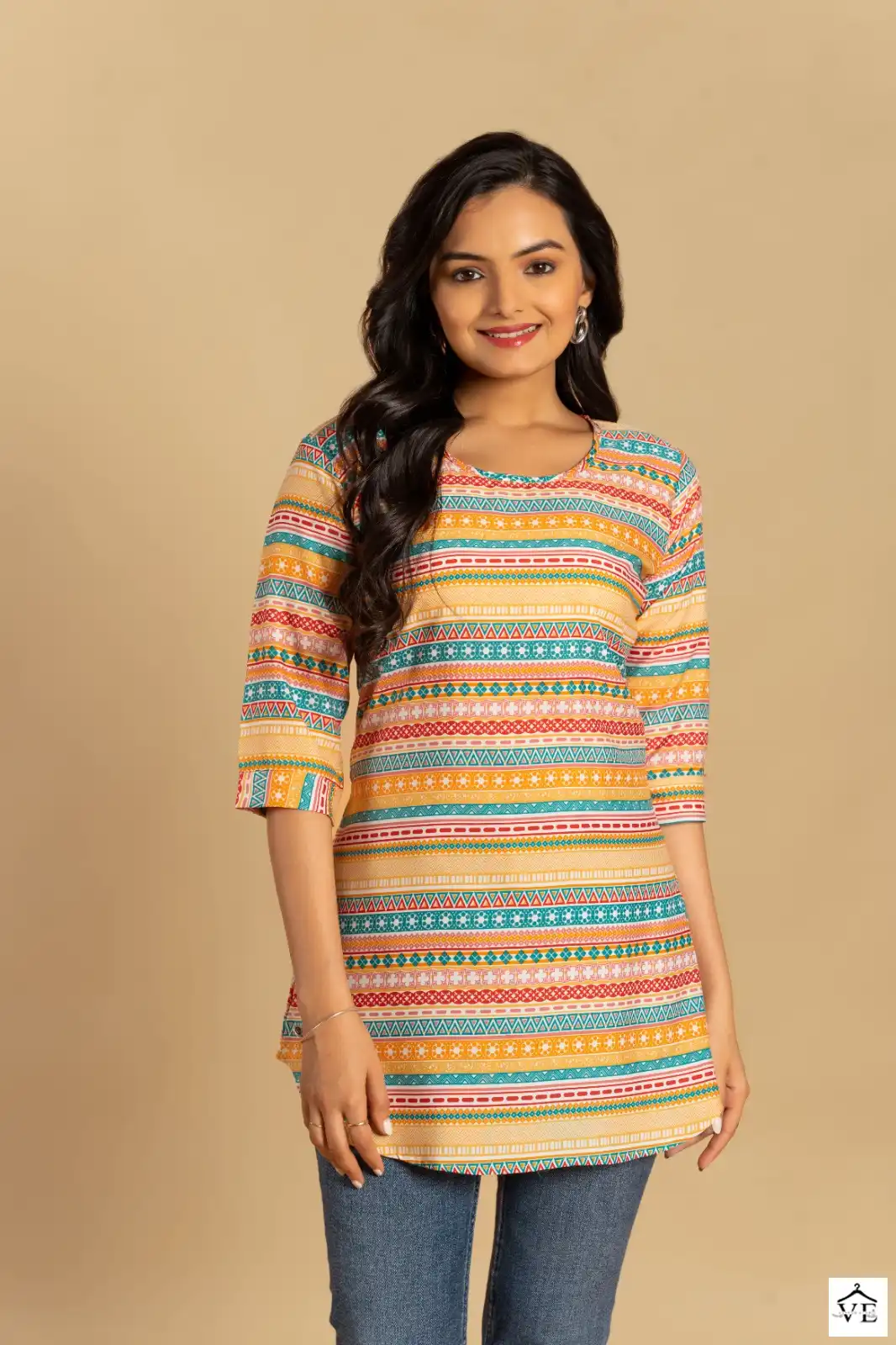 Gulzara Dairy Milk Soft Crepe Wholesale Short Top Catalog — Wholesale Kurtis, MPA wholesale from Surat - Gallery Image 3