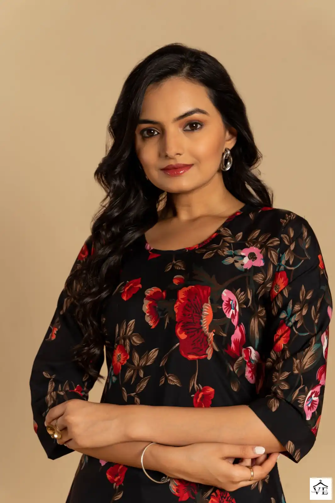 Gulzara Dairy Milk Soft Crepe Wholesale Short Top Catalog — Wholesale Kurtis, MPA wholesale from Surat - Gallery Image 4