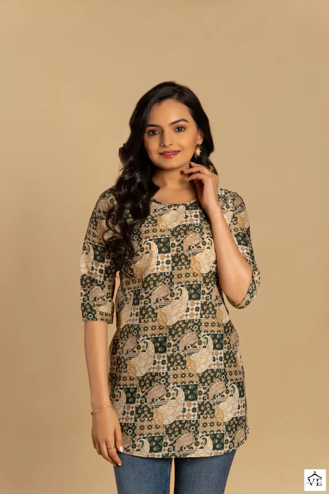 Gulzara Dairy Milk Soft Crepe Wholesale Short Top Catalog — Wholesale Kurtis, MPA wholesale from Surat - Gallery Image 5